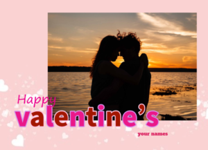 valentines day photo card