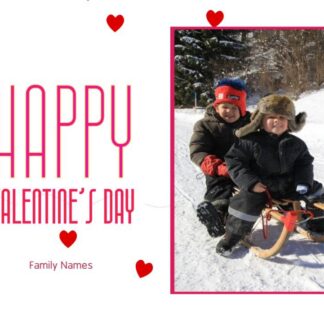 happy valentines day photo card