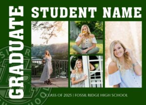 Fossil Ridge High School Graduation announcement