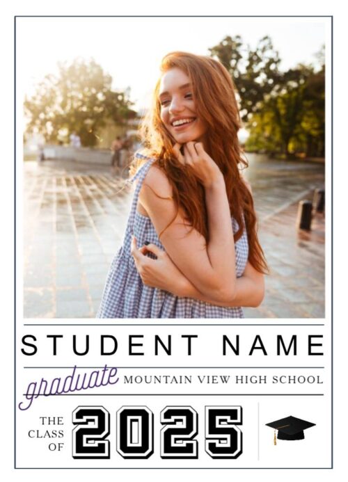 Mountain View High School Graduation Announcement