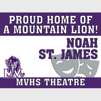 Mountain View High School theatre yard sign