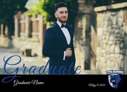 resurrection christian graduation announcement