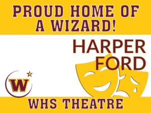 Windsor High School Theatre yard sign