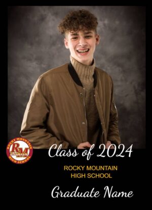 rocky mountain high school graduation announcement