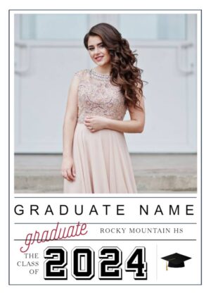 Rocky Mountain High School graduation announcement