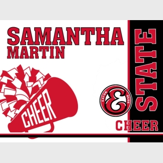 Eaton High School Cheer yard sign