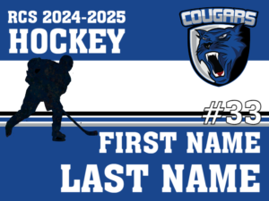 Resurrection Christian School Hockey yard sign