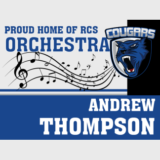 Resurrection Christian School Orchestra yard sign