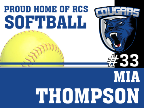 Resurrection Christian School Softball yard sign