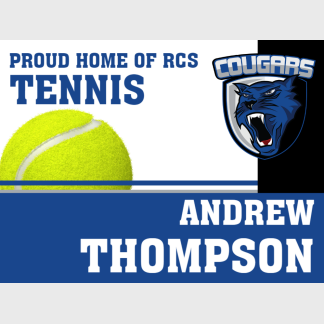 Resurrection Christian School Tennis yard sign