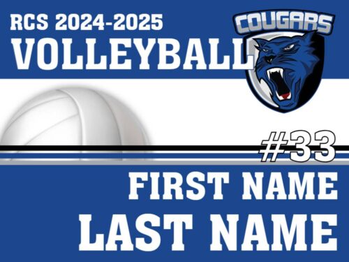 Resurrection Christian School Volleyball yard sign