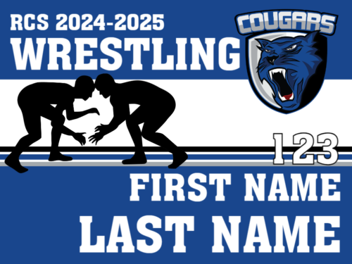 Resurrection Christian School Wrestling yard sign