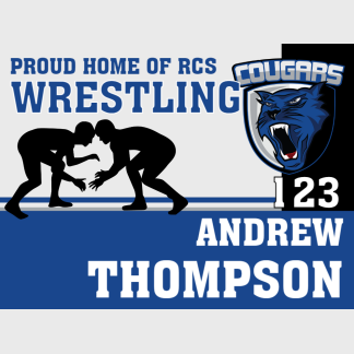 Resurrection Christian School Wrestling yard sign