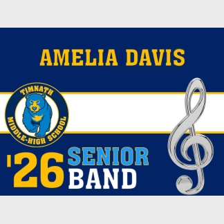 Timnath Middle High School Band yard sign