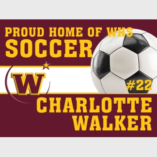 Windsor High School soccer yard sign