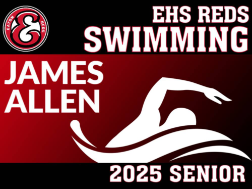 Eaton High School Swimming yard sign