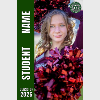 Fossil Ridge High School poms banner