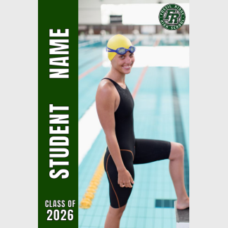 Fossil Ridge High School swimming banner