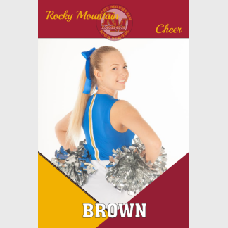 Rocky Mountain High School Cheer banner