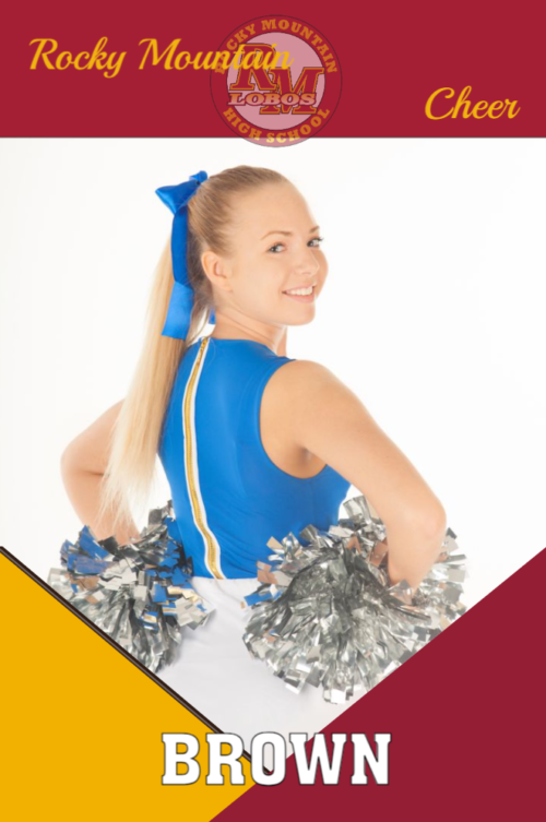 Rocky Mountain High School Cheer banner