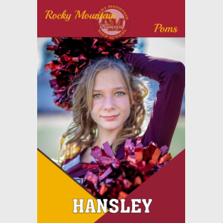Rocky Mountain High School Poms banner