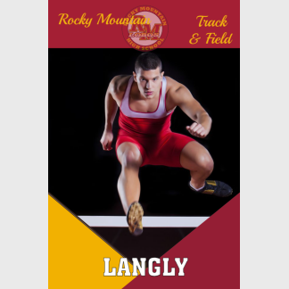 Rocky Mountain High School Track and Field banner