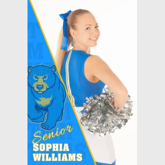 Timnath Middle High School Cheer banner