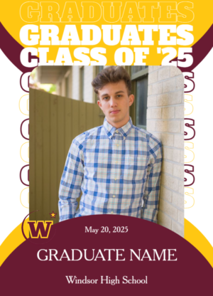 Windsor High School Graduation Announcement