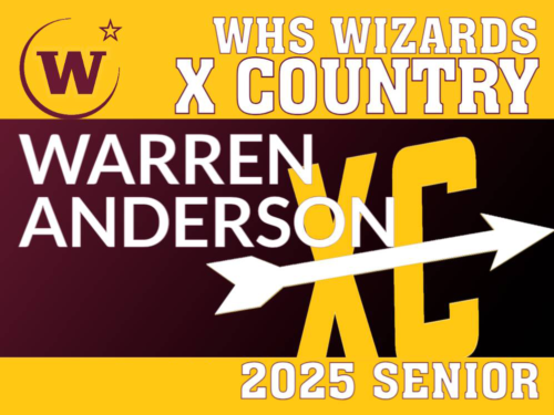 Windsor High School Cross Country yard sign