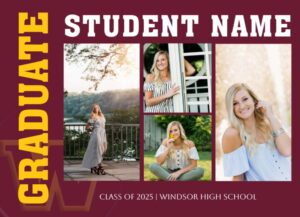 Windsor High School Graduation Announcement