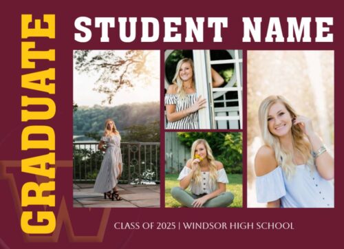 Windsor High School Graduation Announcement