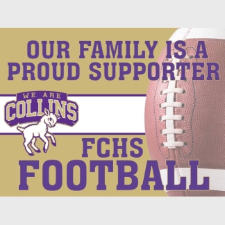 Fort Collins High School football yard signs