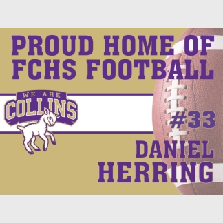 Fort Collins High School football yard signs
