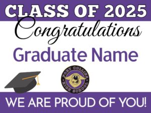 Fort Collins High School Graduation yard sign