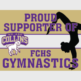 Fort Collins High School Gymnastics yard sign