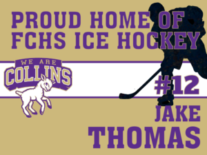 Fort Collins High School Ice Hockey yard sign