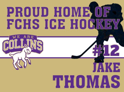 Fort Collins High School Ice Hockey yard sign