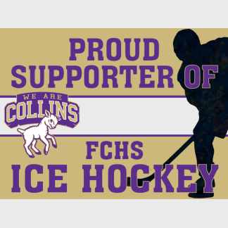 Fort Collins High School Ice Hockey yard sign