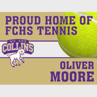 Fort Collins High School Tennis yard sign