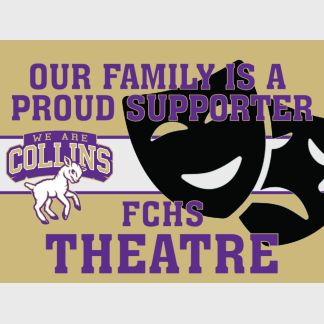 Fort Collins High School Theatre yard sign