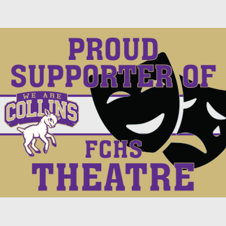Fort Collins High School Theatre yard sign