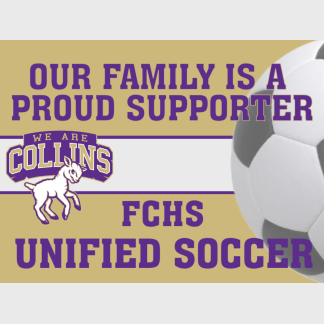 Fort Collins High School Soccer yard sign