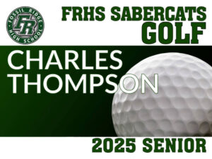 Fossil Ridge High School Golf yard sign