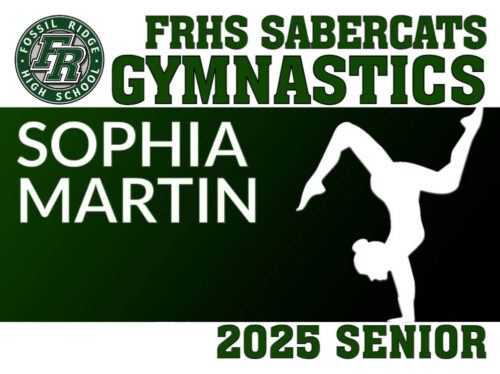 Fossil Ridge High School Gymnastics yard sign