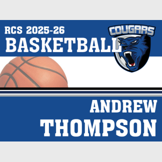 Resurrection Christian Basketball Yard Sign