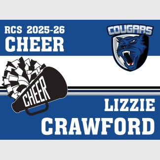 Resurrection Christian Cheer Yard Sign