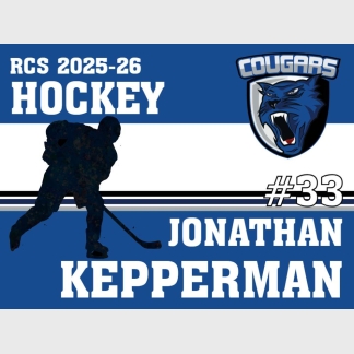 Resurrection Christian Ice Hockey Yard Sign