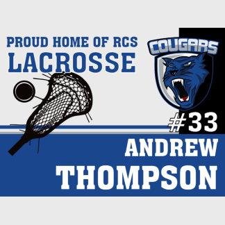 Resurrection Christian School Lacrosse yard sign