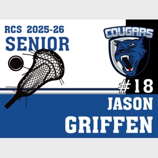 Resurrection Christian Lacrosse Yard Sign
