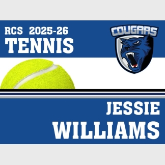 Resurrection Christian Tennis Yard Sign